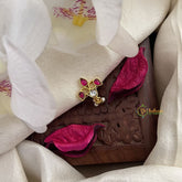 Vriksham Antique Red Jadau Kundan Nath-Pearls-J3006